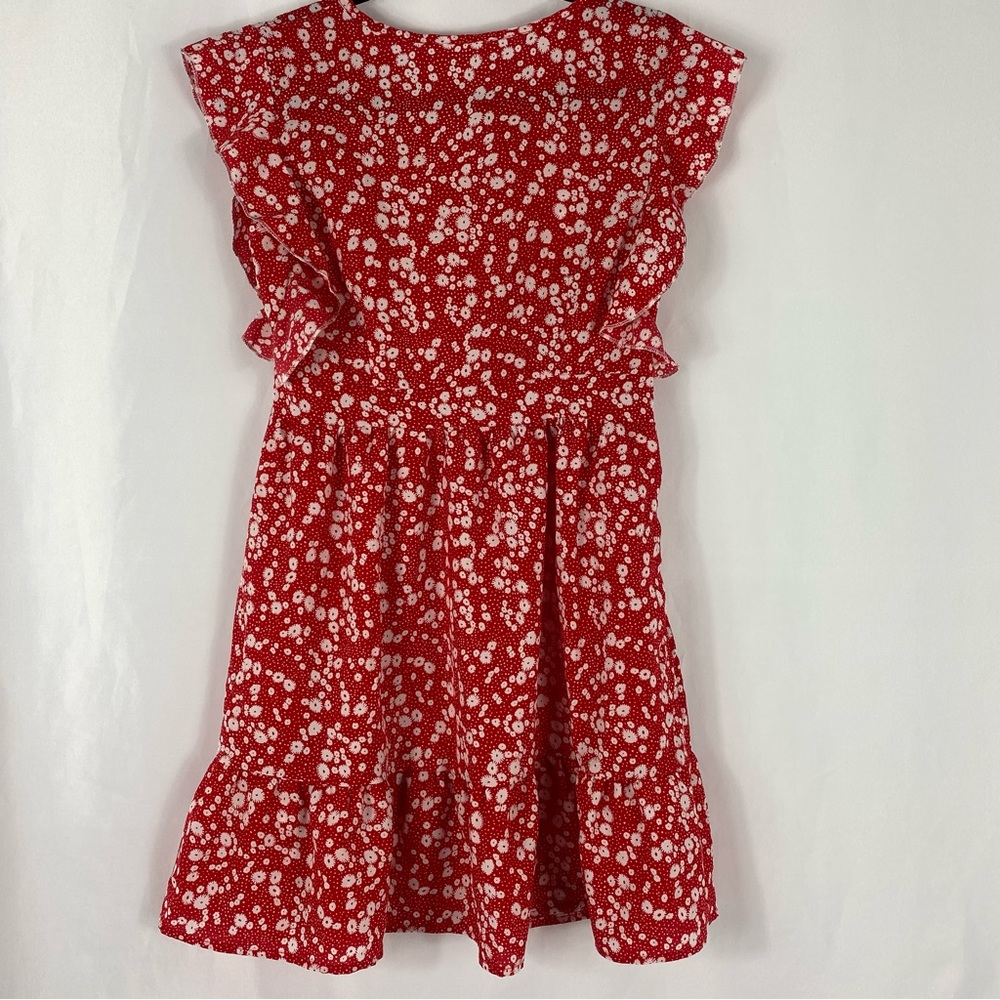 Womens Mini Ruffle Dress Size L - Picture 2 of 9